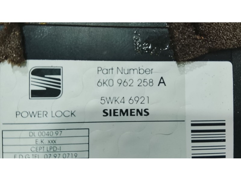 Recambio de modulo electronico para seat ibiza ii (6k1) 1.9 sdi referencia OEM IAM   