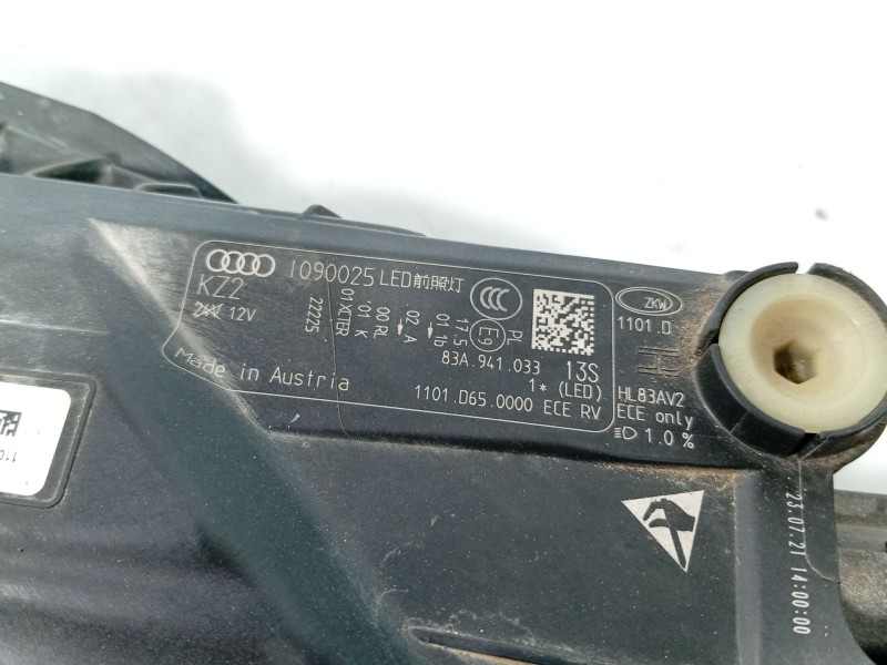 Recambio de faro izquierdo para audi q3 sportback (f3n) 35 tdi referencia OEM IAM   