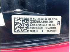 Recambio de piloto trasero derecho interior para audi q3 sportback (f3n) 35 tdi referencia OEM IAM    2