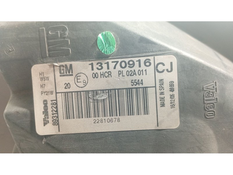 Recambio de faro derecho para opel vectra c gts (z02) 1.9 cdti (f68) referencia OEM IAM   