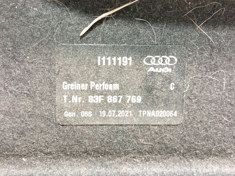 Recambio de bandeja trasera para audi q3 sportback (f3n) 35 tdi referencia OEM IAM   