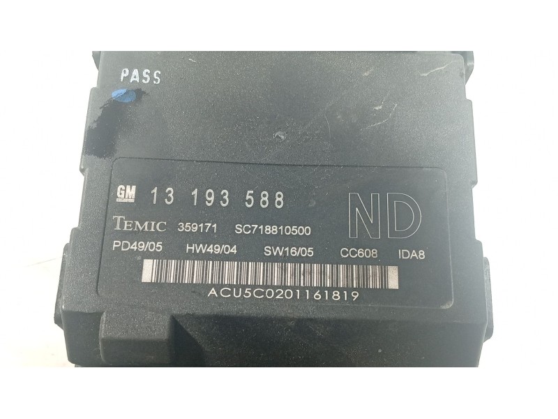 Recambio de modulo electronico para opel vectra c gts (z02) 1.9 cdti (f68) referencia OEM IAM   