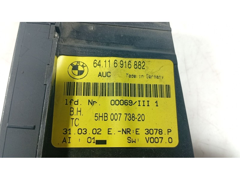 Recambio de mando calefaccion / aire acondicionado para bmw 3 (e46) 330 d referencia OEM IAM   