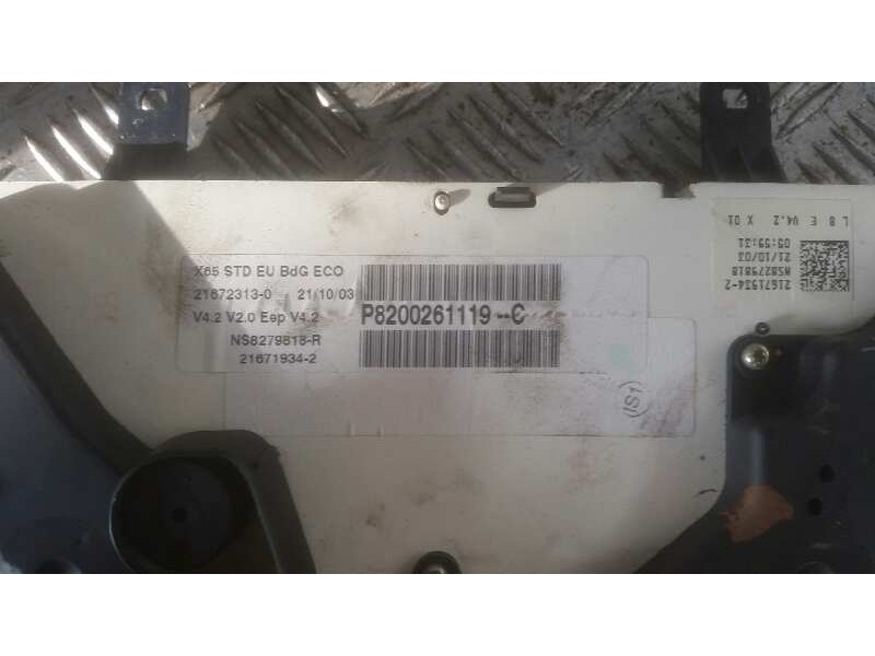 Recambio de cuadro instrumentos para renault clio ii fase ii (b/cb0) 1.2   |   0.01 - ... | 2001 | 58 cv / 43 kw referencia OEM 