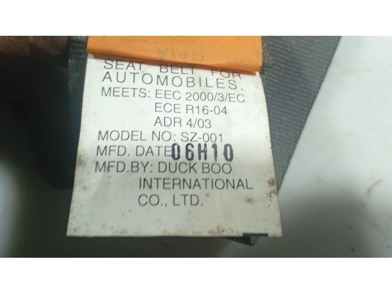 Recambio de cinturon seguridad trasero central para chevrolet lacetti (j200) 1.6 referencia OEM IAM   