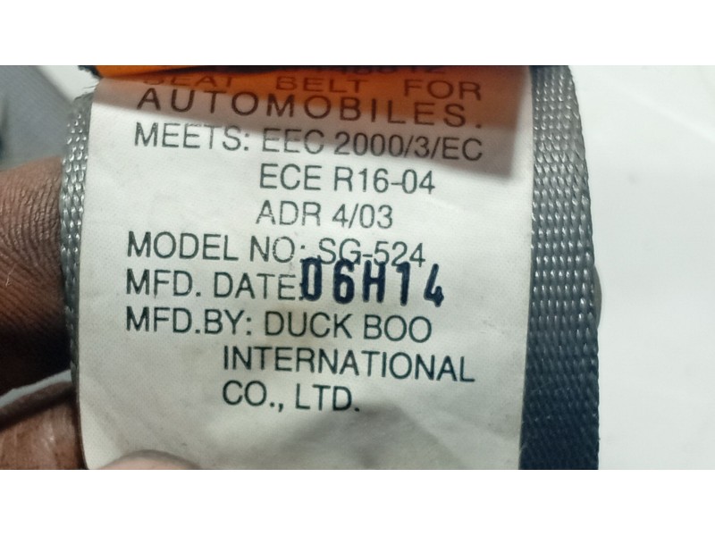 Recambio de cinturon seguridad trasero izquierdo para chevrolet lacetti (j200) 1.6 referencia OEM IAM   