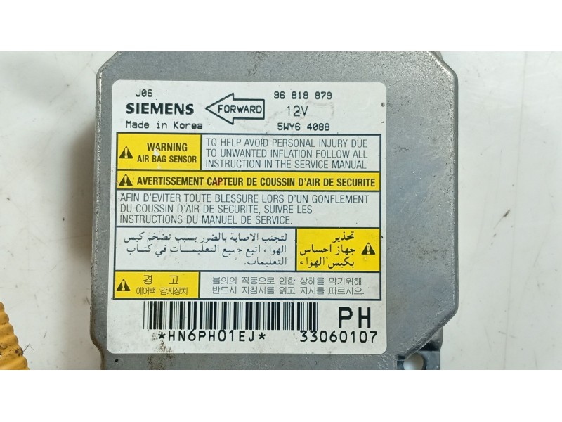 Recambio de centralita airbag para chevrolet lacetti (j200) 1.6 referencia OEM IAM   