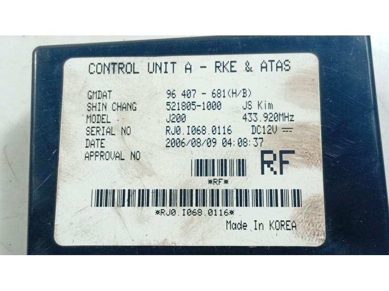 Recambio de modulo electronico para chevrolet lacetti (j200) 1.6 referencia OEM IAM   