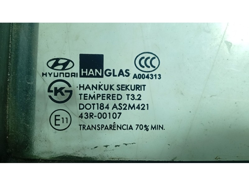 Recambio de luna custodia trasera derecha para hyundai getz (tb) 1.1 referencia OEM IAM   