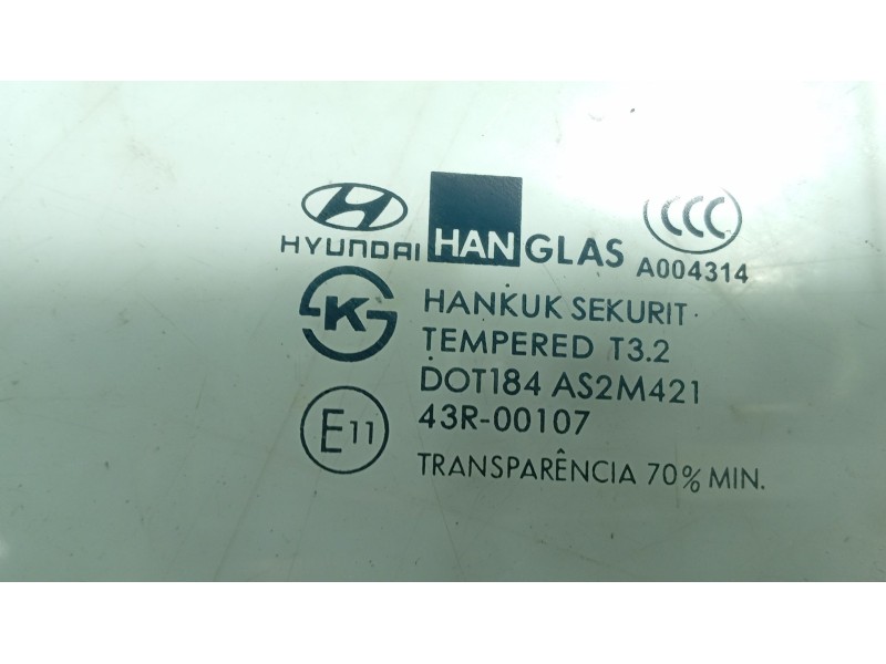Recambio de luna trasera izquierda para hyundai getz (tb) 1.1 referencia OEM IAM 834101C000  