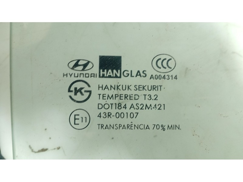 Recambio de luna trasera derecha para hyundai getz (tb) 1.1 referencia OEM IAM 834201C000  