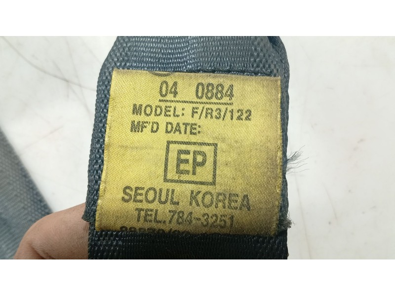 Recambio de cinturon seguridad delantero derecho para hyundai getz (tb) 1.1 referencia OEM IAM 888201C200LT  