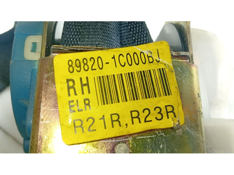 Recambio de cinturon seguridad trasero derecho para hyundai getz (tb) 1.1 referencia OEM IAM 898201C000LT  