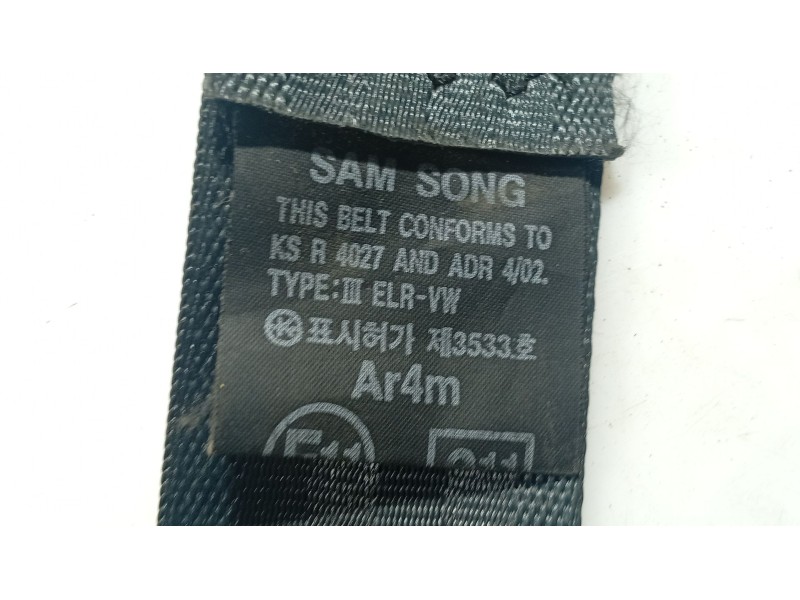 Recambio de cinturon seguridad trasero izquierdo para hyundai getz (tb) 1.1 referencia OEM IAM 898101C000LT  