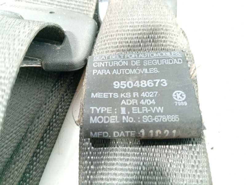 Recambio de cinturon seguridad trasero izquierdo para chevrolet spark 1.2 cat referencia OEM IAM   