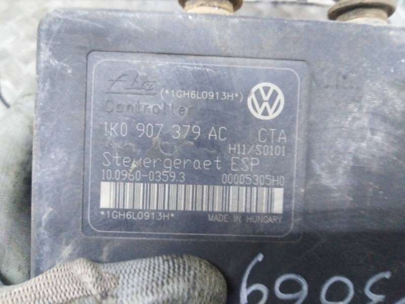 Recambio de abs para seat toledo (5p2) sport   |   09.04 - 12.06 | 2004 - 2006 | 105 cv / 77 kw referencia OEM IAM  1K0614517AF 