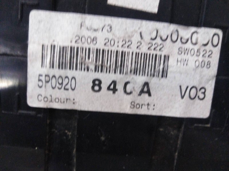 Recambio de cuadro instrumentos para seat toledo (5p2) sport   |   09.04 - 12.06 | 2004 - 2006 | 105 cv / 77 kw referencia OEM I