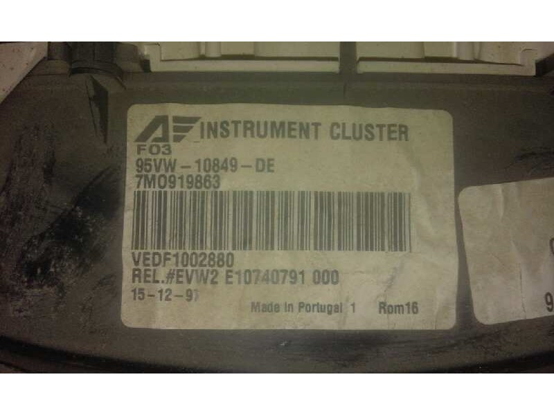 Recambio de cuadro instrumentos para renault scenic (ja..) 1.9 dti century   |   03.01 - 12.03 | 2001 - 2003 | 80 cv / 59 kw ref