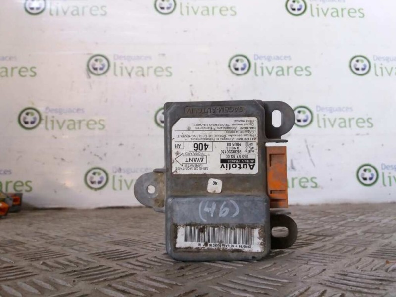 Recambio de centralita airbag para peugeot 406 berlina (s1/s2) sldt   |   08.95 - 12.98 | 1995 - 1998 | 90 cv / 66 kw referencia