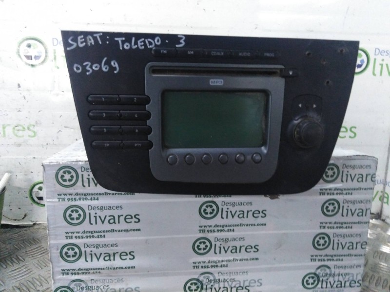 Recambio de sistema audio / radio cd para seat toledo (5p2) sport   |   09.04 - 12.06 | 2004 - 2006 | 105 cv / 77 kw referencia 