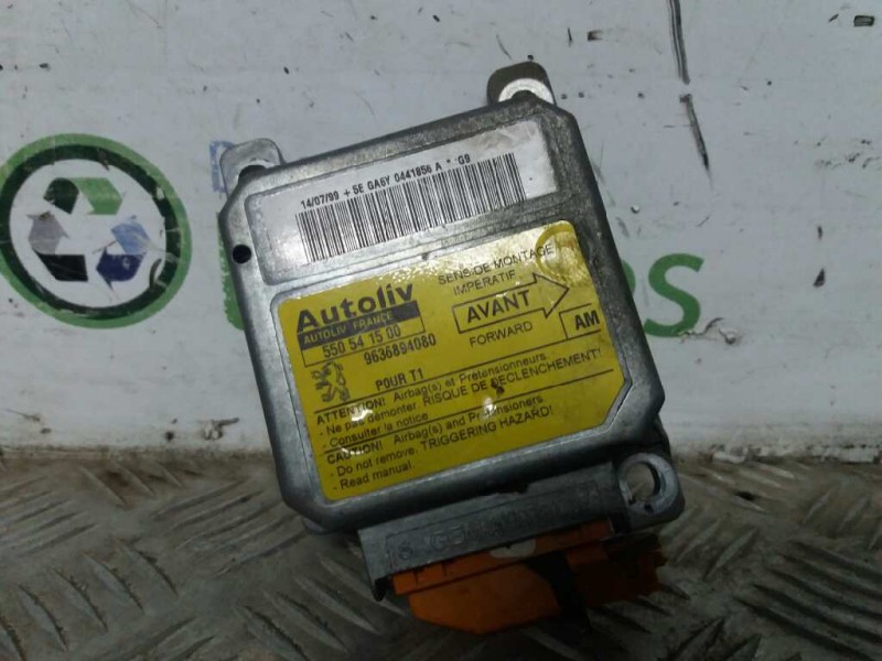 Recambio de centralita airbag para peugeot 206 berlina 1.9 diesel   |   0.98 - ... | 1998 | 69 cv / 51 kw referencia OEM IAM 550