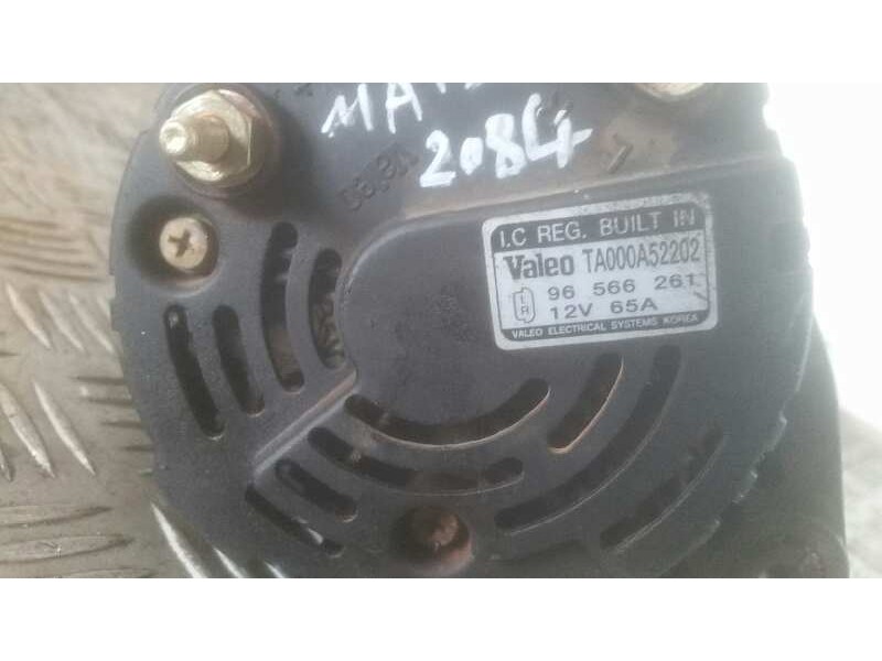 Recambio de alternador para daewoo matiz 0.8 cat   |   0.97 - ... | 1997 | 52 cv / 38 kw referencia OEM IAM 96566261  