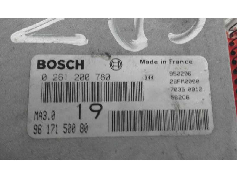 Recambio de centralita motor uce para citroen ax 1.1   |   0.87 - ... | 1987 | 54 cv / 40 kw referencia OEM IAM  9617150080 