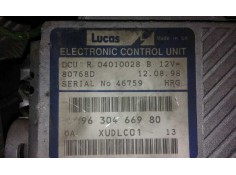 Recambio de centralita motor uce para peugeot 406 berlina (s1/s2) 2.1 turbodiesel cat   |   0.95 - ... | 1995 | 109 cv / 80 kw r 2