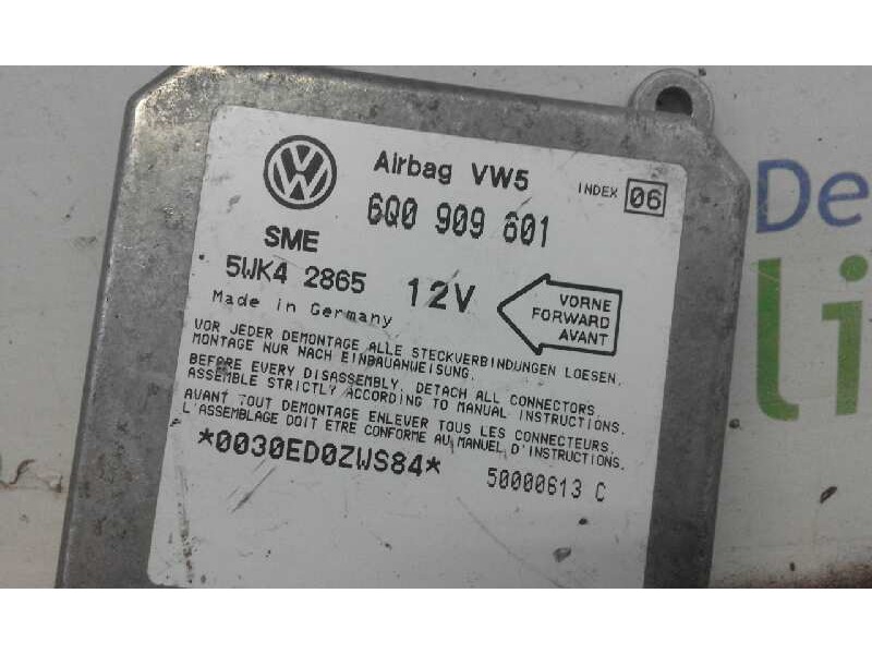 Recambio de centralita airbag para volkswagen polo berlina (6n2)    |   0.99 - 0.02 | 1999 - 2002 referencia OEM IAM  6Q0909601 
