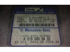 Recambio de centralita motor uce para mercedes clase c (w202) berlina 250 diesel (202.125)   |   0.93 - ... | 1993 | 113 cv / 83 2