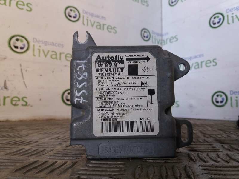 Recambio de centralita airbag para renault megane i scenic (ja0)    |   0.96 - 0.99 | 1996 - 1999 referencia OEM IAM 550803800 7