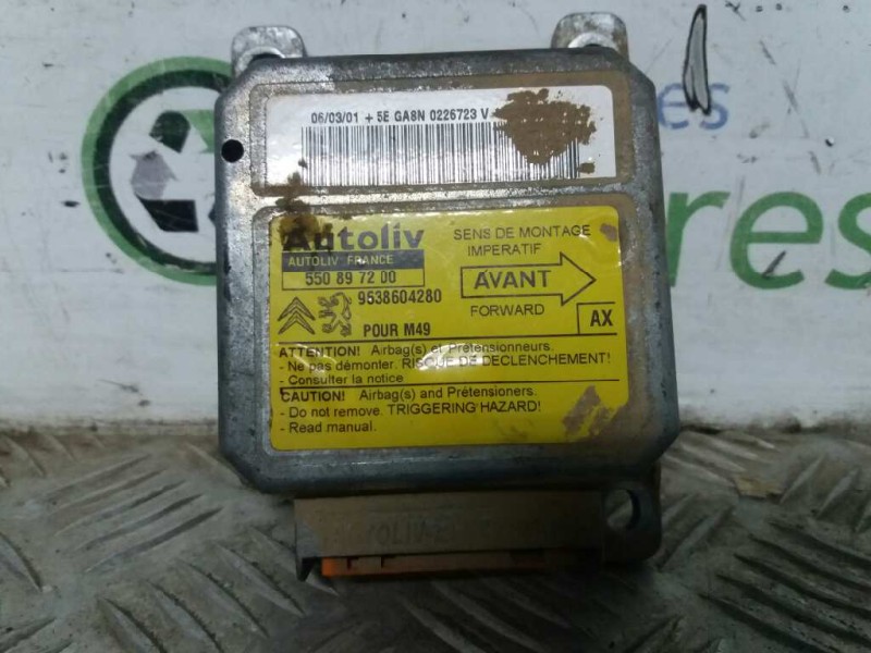 Recambio de centralita airbag para peugeot partner (s1) combispace   |   07.96 - 12.02 | 1996 - 2002 | 69 cv / 51 kw referencia 