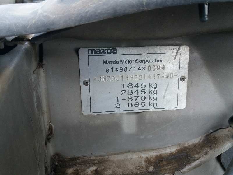 mazda 323 berl. f/s (bj) 1.6 f active   |   12.00 - 12.03 | 2000 - 2003 | 95 cv / 70 kw del año 2000