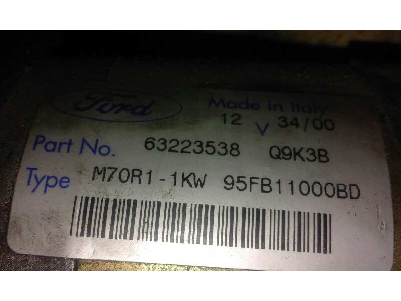 Recambio de motor arranque para ford fiesta berlina (dx) futura   |   12.99 - ... | 1999 | 60 cv / 44 kw referencia OEM IAM  95F
