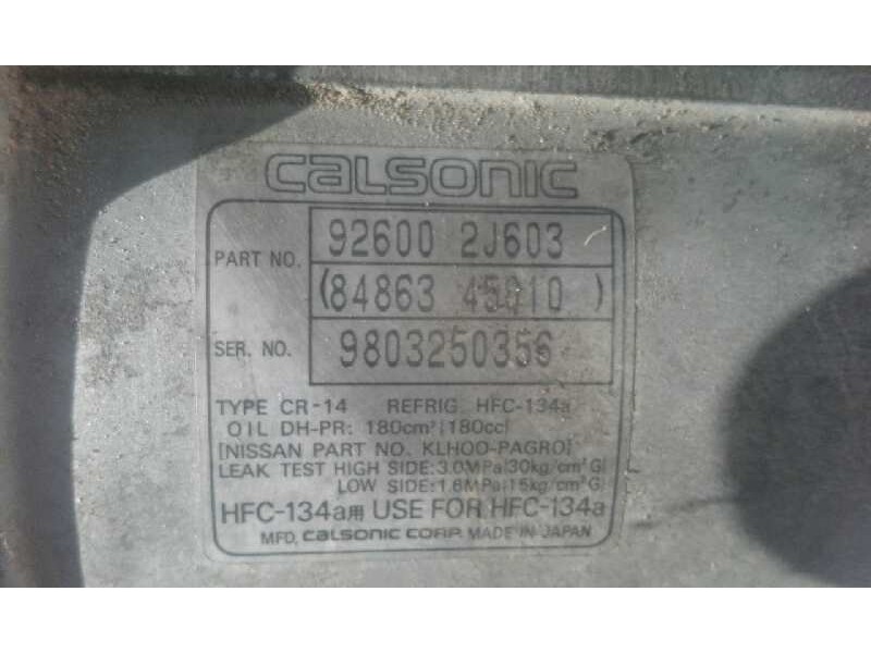 Recambio de compresor aire acondicionado para nissan primera berlina (p11) gx   |   05.96 - 12.99 | 1996 - 1999 | 90 cv / 66 kw 