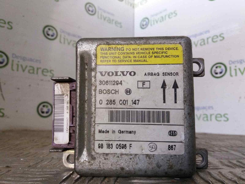 Recambio de centralita airbag para volvo s40 berlina td   |   12.96 - 12.99 | 1996 - 1999 | 90 cv / 66 kw referencia OEM IAM 028