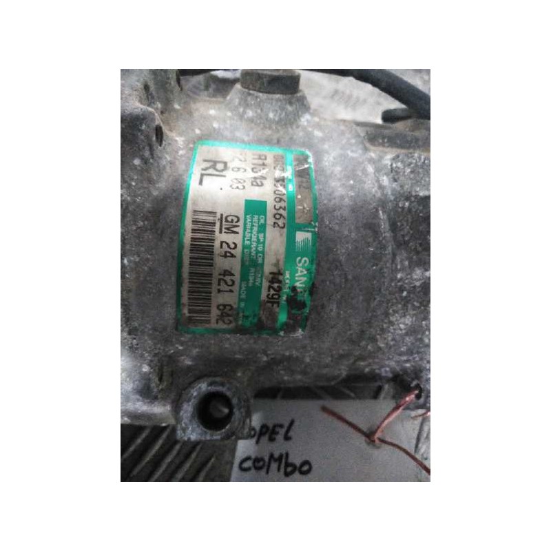 Recambio de compresor aire acondicionado para opel combo (corsa c) 1.7 16v di cat (y 17 dtl / lk8)   |   0.01 - ... | 2001 | 65 