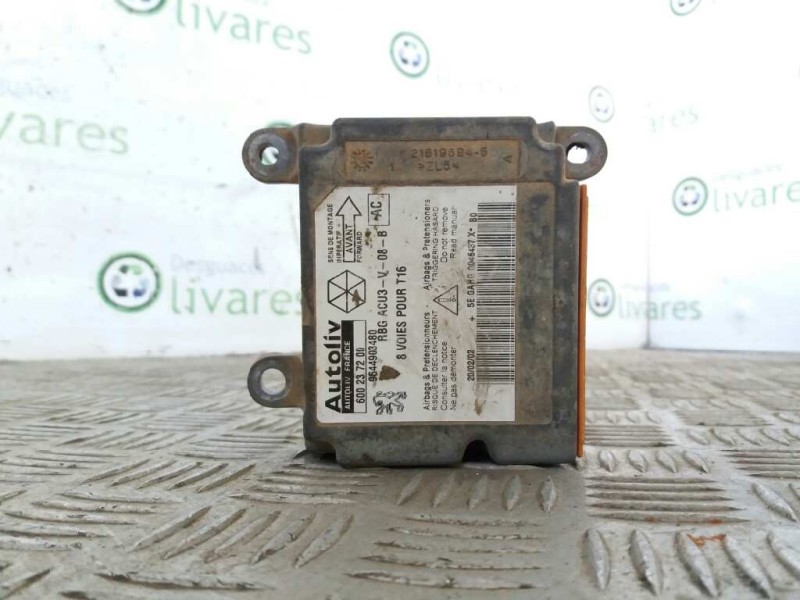 Recambio de centralita airbag para peugeot 206 berlina 2.0 hdi cat   |   0.98 - ... | 1998 | 90 cv / 66 kw referencia OEM IAM 60