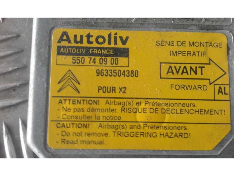 Recambio de centralita airbag para citroen xantia berlina    |   0.98 - 0.02 | 1998 - 2002 referencia OEM IAM 550740900 96335043