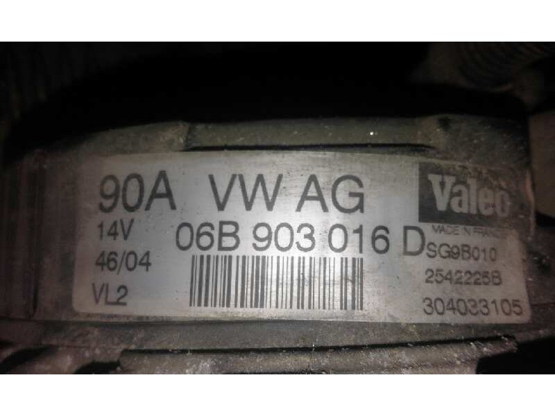 Recambio de alternador para volkswagen passat berlina (3b3) edition   |   10.00 - 12.05 | 2000 - 2005 | 102 cv / 75 kw referenci