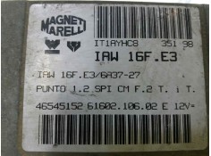 Recambio de centralita motor uce para fiat punto berlina (176) 60 cult   |   03.98 - ... | 1998 | 60 cv / 44 kw referencia OEM I 2