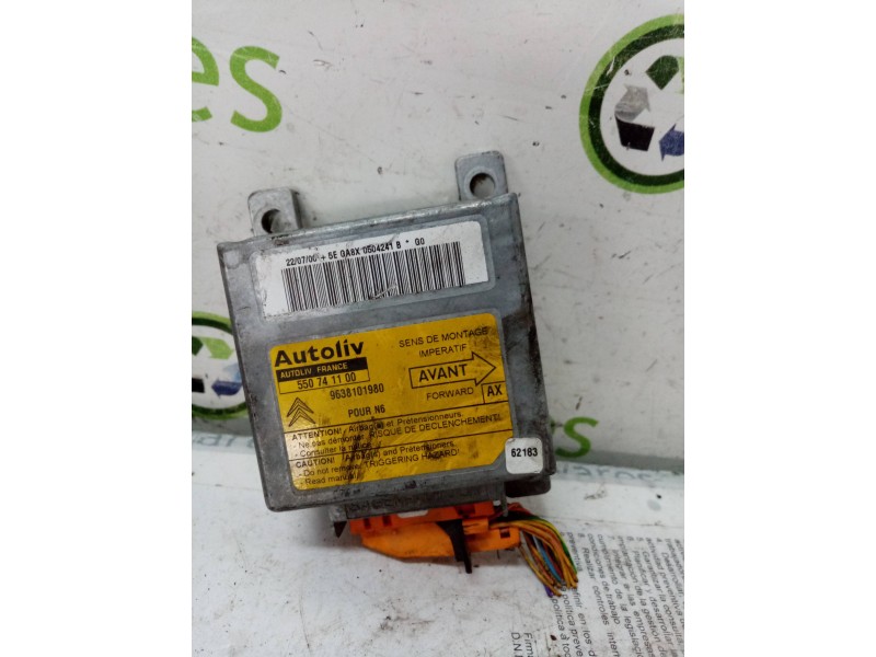 Recambio de centralita airbag para citroen xsara berlina 1.9 turbodiesel   |   0.97 - ... | 1997 | 90 cv / 66 kw referencia OEM 