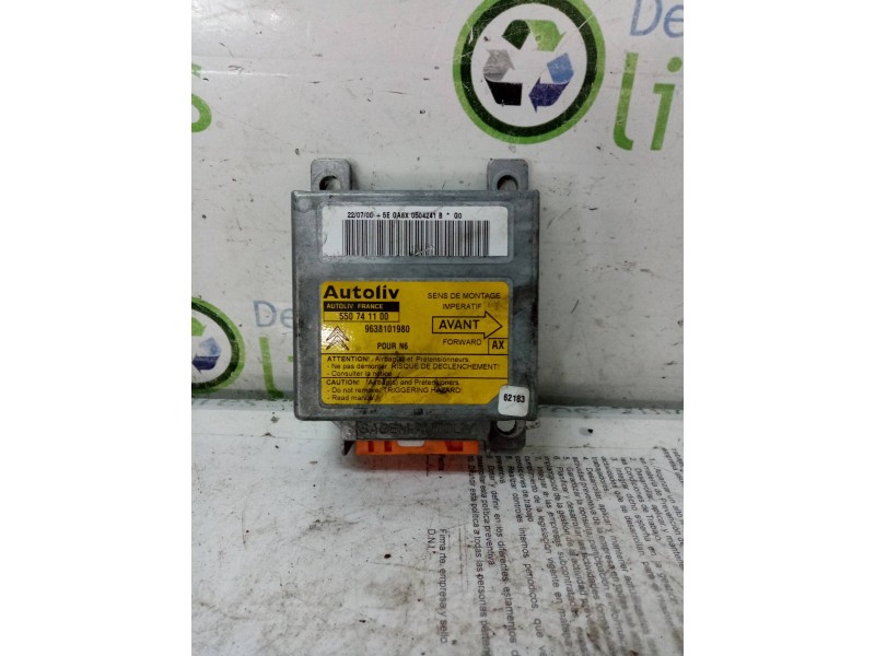 Recambio de centralita airbag para citroen xsara berlina 1.9 turbodiesel   |   0.97 - ... | 1997 | 90 cv / 66 kw referencia OEM 