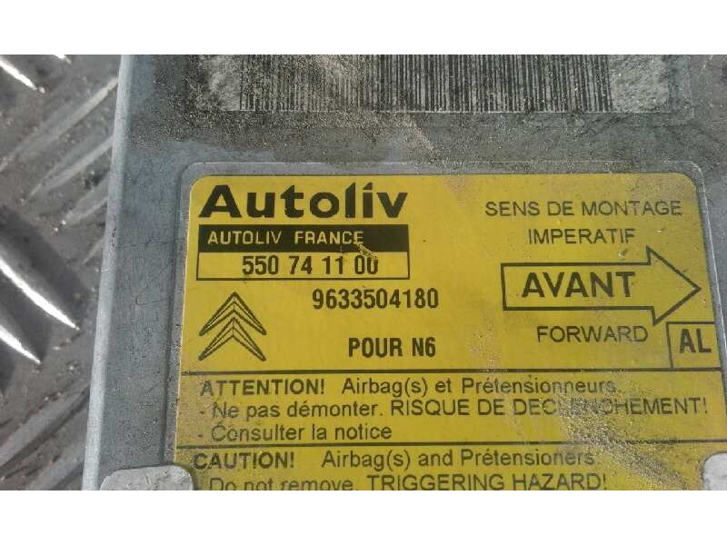 Recambio de centralita airbag para citroen xsara berlina 1.9d seduction   |   12.98 - 12.99 | 1998 - 1999 | 69 cv / 51 kw refere