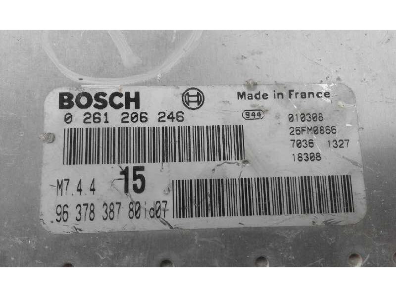 Recambio de centralita motor uce para  referencia OEM IAM 0261206246 9637838780 
