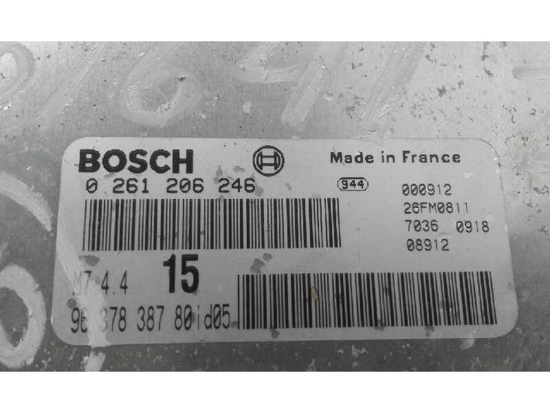 Recambio de centralita motor uce para  referencia OEM IAM 0261206246 9637838780 