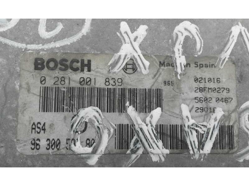 Recambio de centralita motor uce para  referencia OEM IAM 0281001839 9630050180 