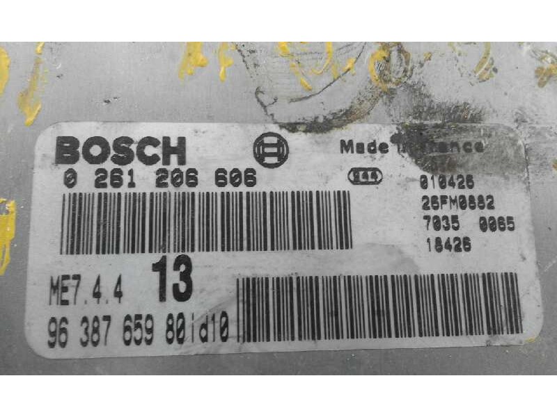 Recambio de centralita motor uce para  referencia OEM IAM 0261206606 9638765980 