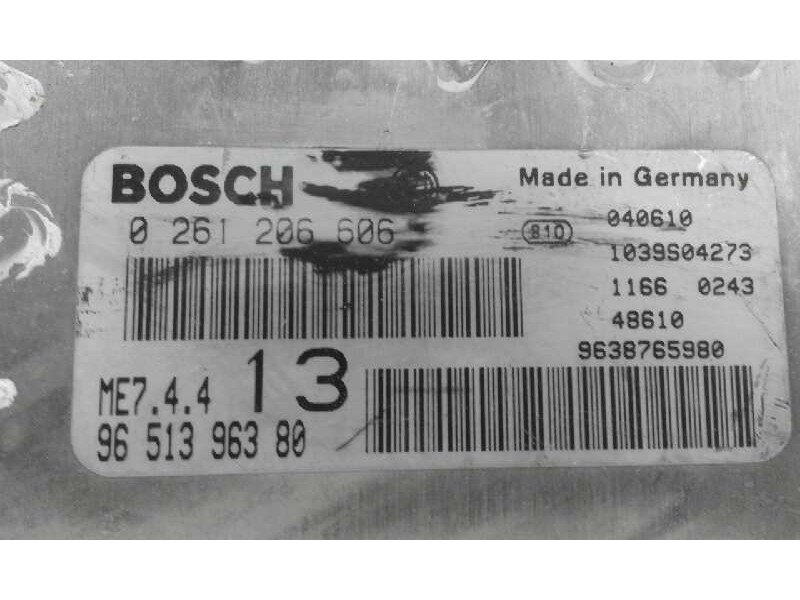 Recambio de centralita motor uce para  referencia OEM IAM 0261206606 9651396380 