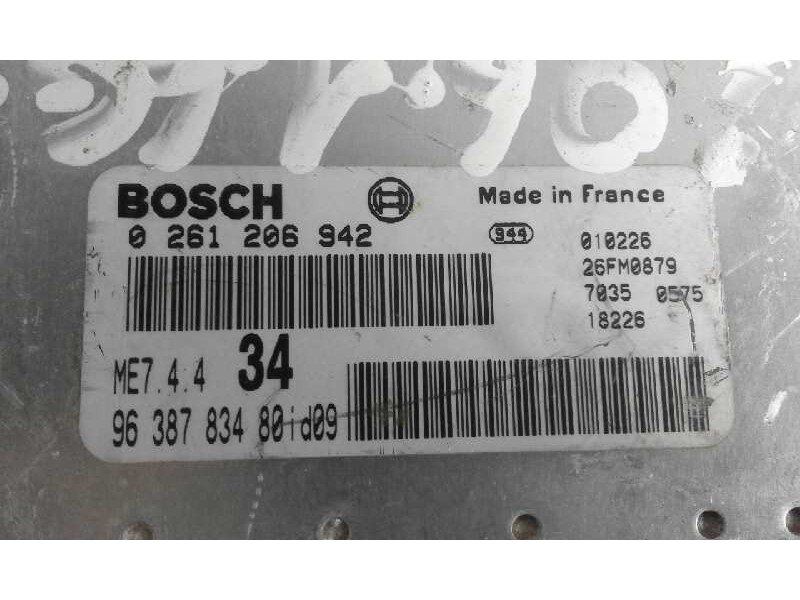Recambio de centralita motor uce para  referencia OEM IAM 0261206942 9638783480 
